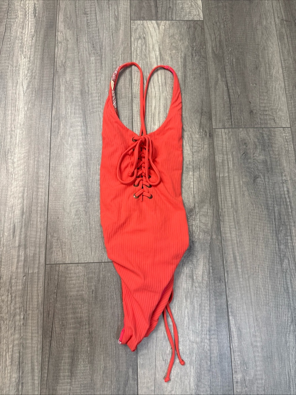 Maaji Reversible Lace-Up One-Piece Swimsuit
